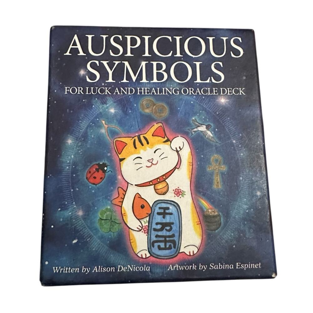Auspicious Symbols Lucky Healing Oracle Deck Tarot Card Alison DeNicola US Games